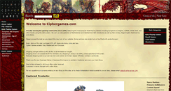 Desktop Screenshot of ciphergames.com