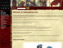 Tablet Screenshot of ciphergames.com